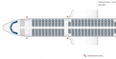 Схема салона и лучшие места в самолете Airbus A321 компании «Уральские Авиалинии