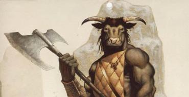 Unknown versions of the legend of the Minotaur The city where the Minotaur lived